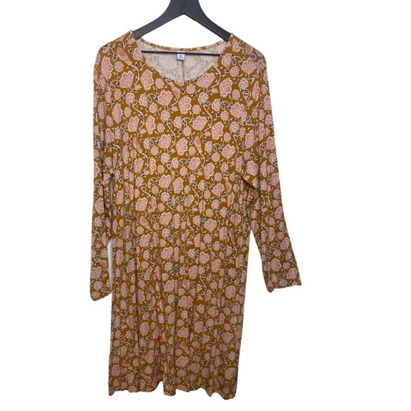 Old Navy Orange Pink Long Sleeve Swing 
